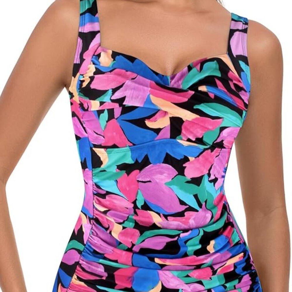 NWT RELLECIGA Multi Coloured  XL Tankini Top